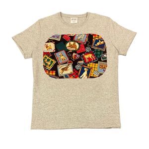 Heather Gray T Shirt Ladies LARGE - Traveling Dogs NEW